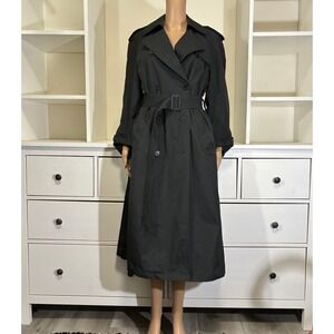 Soldddddd   Neil Martin Black Double Breasted Trench Coat with